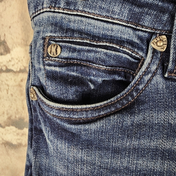 Kut From the Kloth Carlo Ankle Skinny Jean Distressed Faded Medium Blue Size  6 - Picture 6 of 13